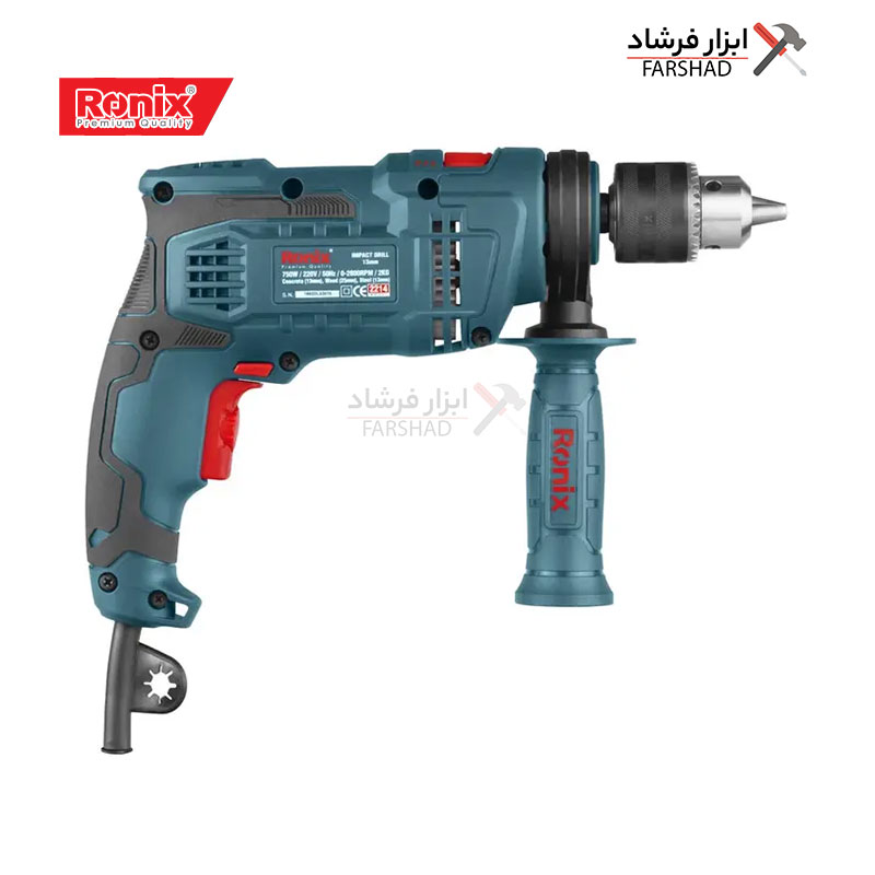 2214 (3) دریل برقی چکشی 13 میلیمتری آچاری 750 وات رونیکس