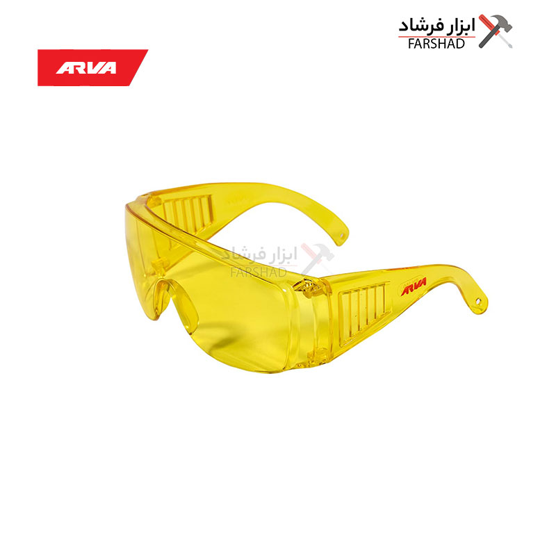 Arva-model-yellow-safety-glasses عینک ایمنی زرد مدل آروا۸۱۴۳